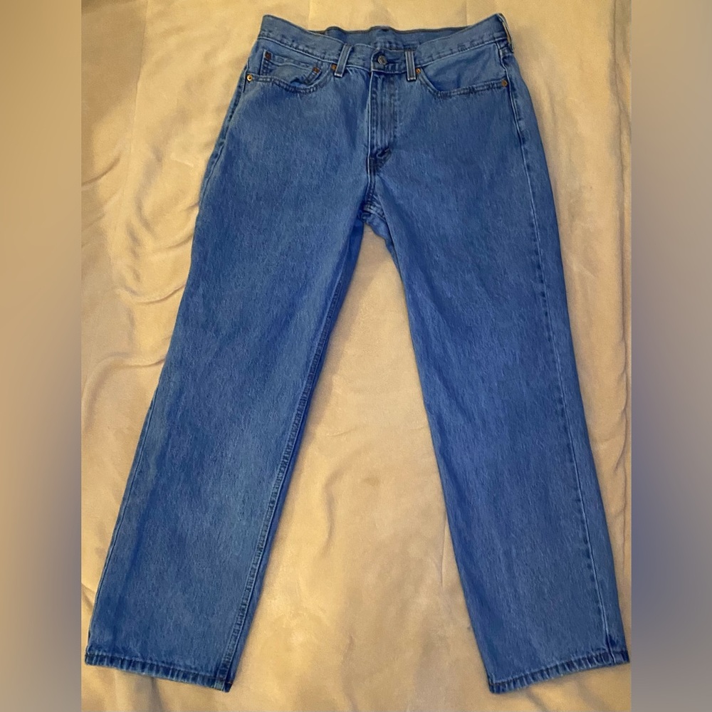 👛5/$50 Levi’s 550 Relaxed Fit Men’s Jeans W34 L30 – Classic Blue Denim